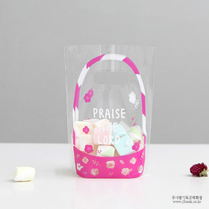 패키징 선물포장 비닐백(소) 01.핑크(10매)