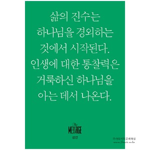 메시지미니북 메시지잠언 - 유진피터슨