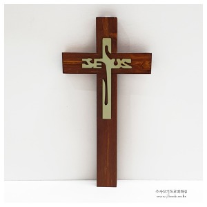 [벽걸이원목십자가] 야광십자가.축광십자가 -  jesus축광 (중- 가로 190 세로 360mm)