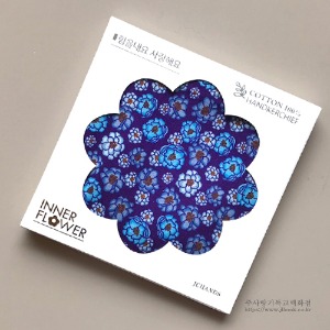 [손수건] 이너플라워손수건 06_Flower of Blue